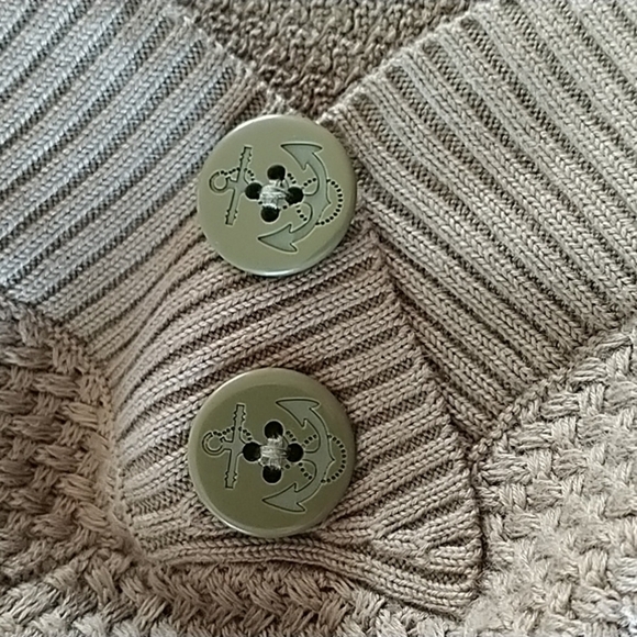 Talbot's Basket Weave Sweater - Stripe  L - Picture 11 of 15